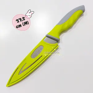 Pisau Dapur Stainless Steel Knife Pengiris Sayur Pemotong Buah + Tutup