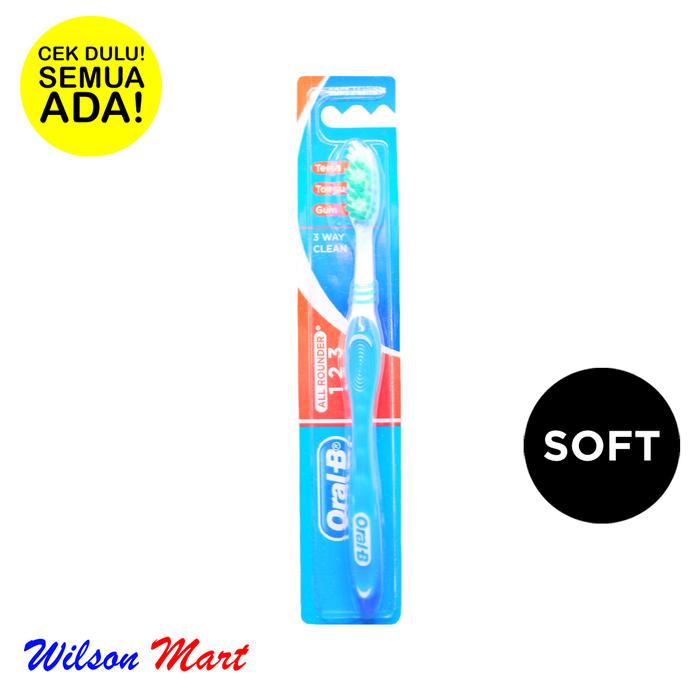 Gambar ORAL B SIKAT GIGI ALL ROUNDER 123 SOFT dari Wilson Mart Kota Administrasi Jakarta Barat Tokopedia