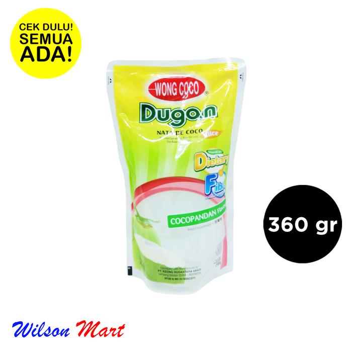 Gambar WONG COCO DUGAN NATA DE COCO SLICE RASA COCOPANDAN 360 GRAM dari Wilson Mart Kota Administrasi Jakarta Barat Tokopedia