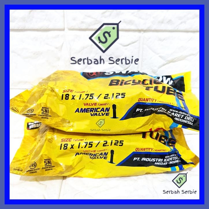 BAN DALAM SEPEDA 18X1.75 18X2.125 SWALLOW 18 X 175 190 195 200 2125 2