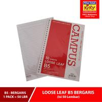 Gambar KIKY Loose Leaf / Kertas File Putih Bergaris Ukuran B5 Isi 50 Lembar dari Kiky Stationery Kota Administrasi Jakarta Barat 3 Tokopedia