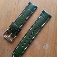 Gambar 20mm 22mm Green Croco (Kulit Sapi) Leather Strap Kulit Asli Tali Jam dari Tali Jam Tangan com Kota Tangerang Selatan 3 Tokopedia