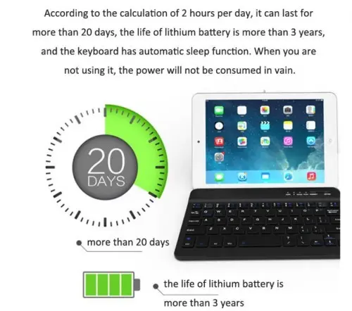 Keyboard Bluetooth Universal Case Tab Tablet 7 8 Inch Samsung Lenovo 4