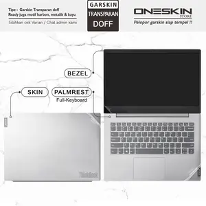 Garskin Sticker Laptop Full Body Frame Cover Bening Polos Transparan