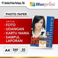 Gambar Kertas Foto / Kertas Glossy / Glossy Photo Paper BLUEPRINT A4 260 gsm dari Blueprint Indonesia Kota Administrasi Jakarta Utara 1 Tokopedia
