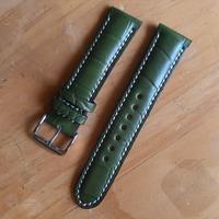 Gambar 20mm 22mm Green Croco (Kulit Sapi) Leather Strap Kulit Asli Tali Jam dari Tali Jam Tangan com Kota Tangerang Selatan 4 Tokopedia