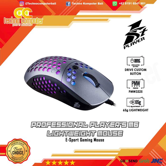 Gambar Mouse GAMING 1stPLAYER FIREBASE M6 dari Techno Computer Bali Kota Denpasar Tokopedia
