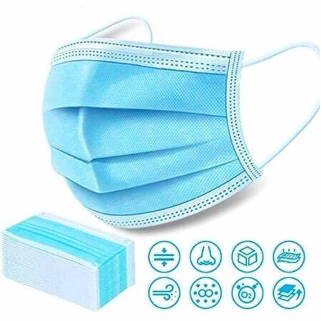 MASKER FACE MASK EARLOOP 3PLY 50 perbox - box