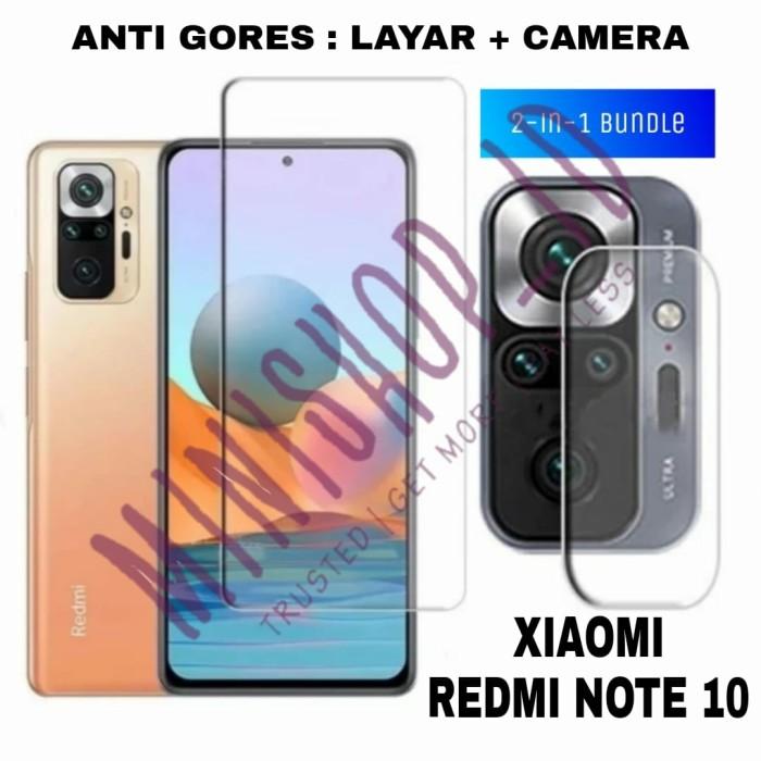 Gambar XIAOMI REDMI NOTE 10S TEMPERED GLASS BENING ANTI GORES CAMERA 2 IN 1 dari MINISHOP OFFICIAL Kota Tangerang Tokopedia