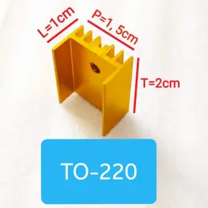 PENDINGIN TRANSISTOR TO-220 / HEATSINK ALUMINIUM TRANSISTOR TIP TO220