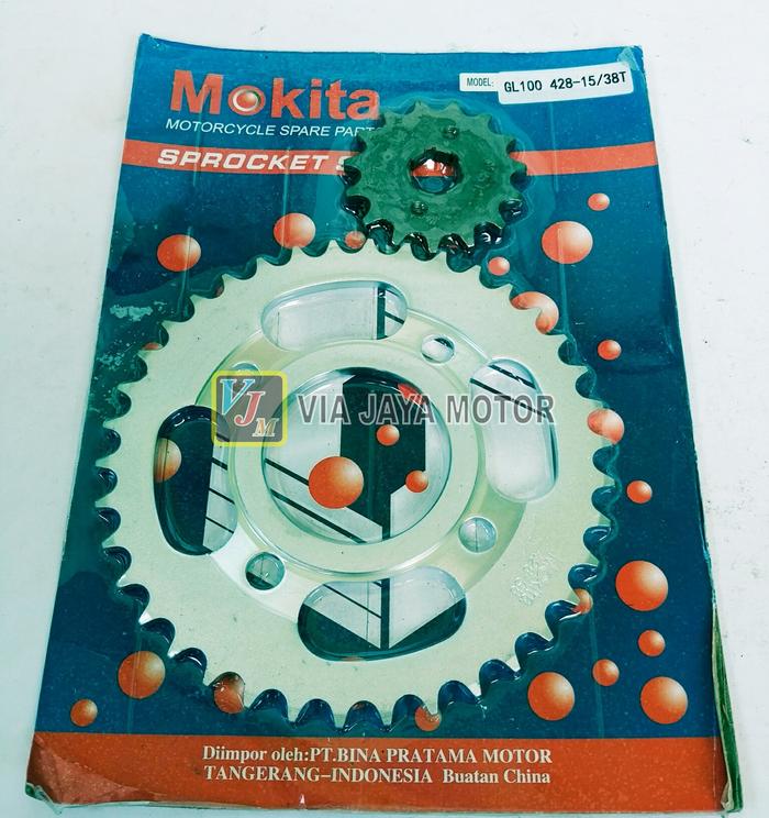 Gambar GEAR GIR DEPAN BELAKANG CB100 125 S90 HONDA 90 CG100 GL100 GLPRO MAX dari viajaya motor Kab. Bandung Tokopedia