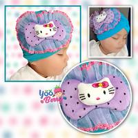 Gambar YooBerry Turban Kaos Bayi Anak Muslim Topi Fashion Bayi Lucu Karakter Hello Kitty - Dark Purple dari Berry Baby Kota Bandung 3 Tokopedia