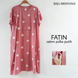 Dress Hamil dan Menyusui Mamigaya Fatin Katun Ade.
