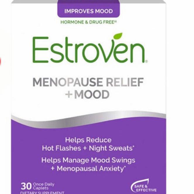 Estroven Menopouse Relief + Mood reduce hot flashes 30 estrogen free
