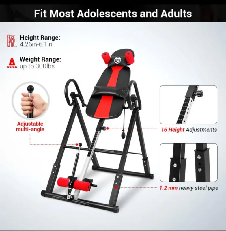 Alat peninggi badan invertion table inversion table 4