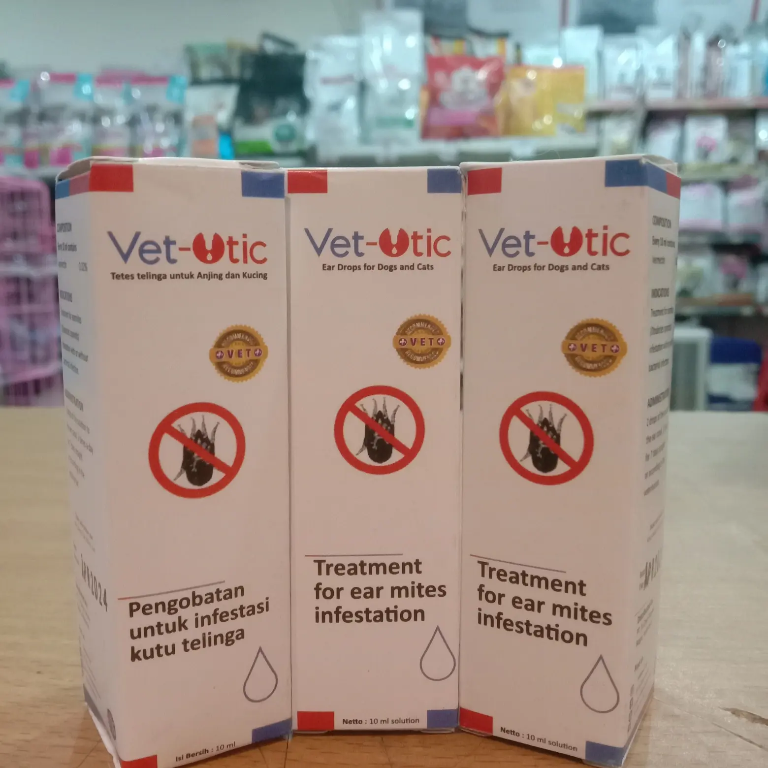 Vet otic Tetes telinga Kucing - Obat Tetes Kutu telinga Earmite 10ml