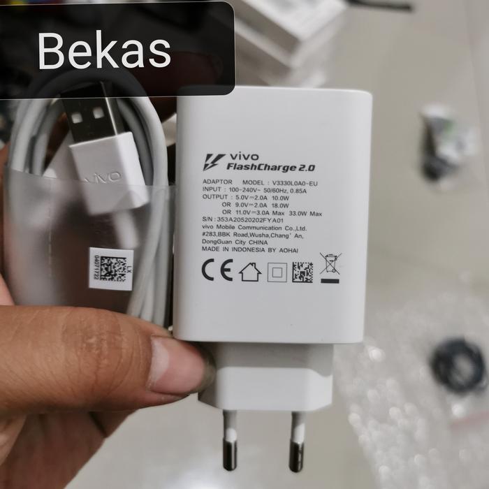Gambar Charger Vivo Copotan V20 33watt ORIGINAL 1000000000% MULUS ASLI dari omjok Kota Administrasi Jakarta Utara Tokopedia