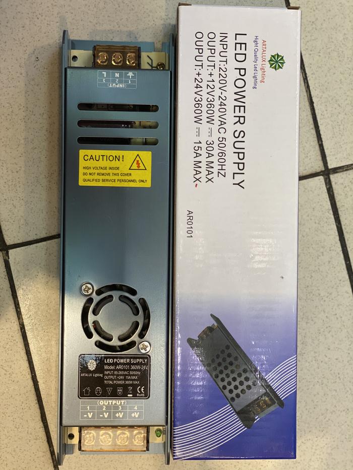 Gambar Trafo atau Power supply LED 24vdc 15ampere dari CV. Sumber Cahaya Baru Kota Administrasi Jakarta Barat Tokopedia
