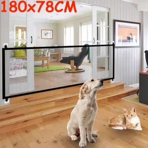 Pintu Jaring Penghalang Pagar Hewan Kucing Anjing Magic Gate