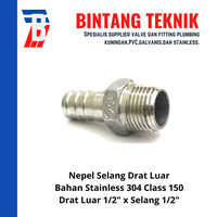 Gambar Nepel Selang Stainless (SUS) 304 Drat Luar 1/2" x Selang 1/2" dari Bintang Teknik Toko Kota Administrasi Jakarta Barat 2 Tokopedia