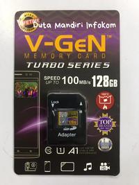 Gambar MicroSD V-GeN Turbo 128GB Class10 100MB/S + Adapter (Memory HP VGEN) dari Duta Mandiri Infokom Kota Administrasi Jakarta Pusat 1 Tokopedia