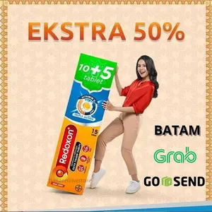 Redoxon Triple Action Vitamin C + D+Zinc Redoxon Vitamin C Rasa Jeruk