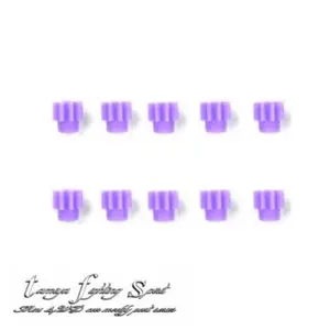 Rep Tamiya 94577 8T Pinion Gears / Gir Pinion Purple 10pcs/Pack (GR13)