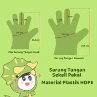 Gambar Bagus PiPi Sarung Tangan Plastik Anak Ketebalan 10 µ dan isi 100 pcs / Pack - 1 Pack dari Bagusmartofs Kota Administrasi Jakarta Barat 3 Tokopedia