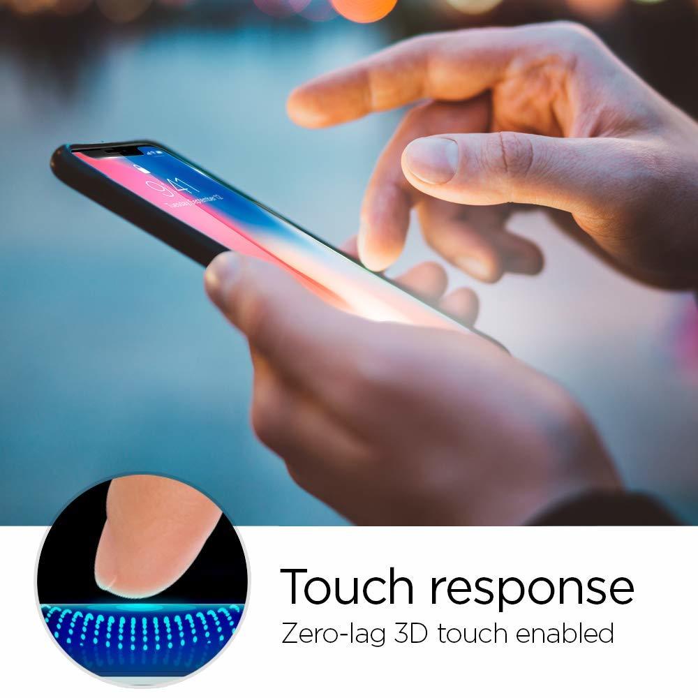 Spigen iPhone 11 / XR Tempered Glass with Tray 1 Pack GlastR EZ Fit - Transparency 064GL24818