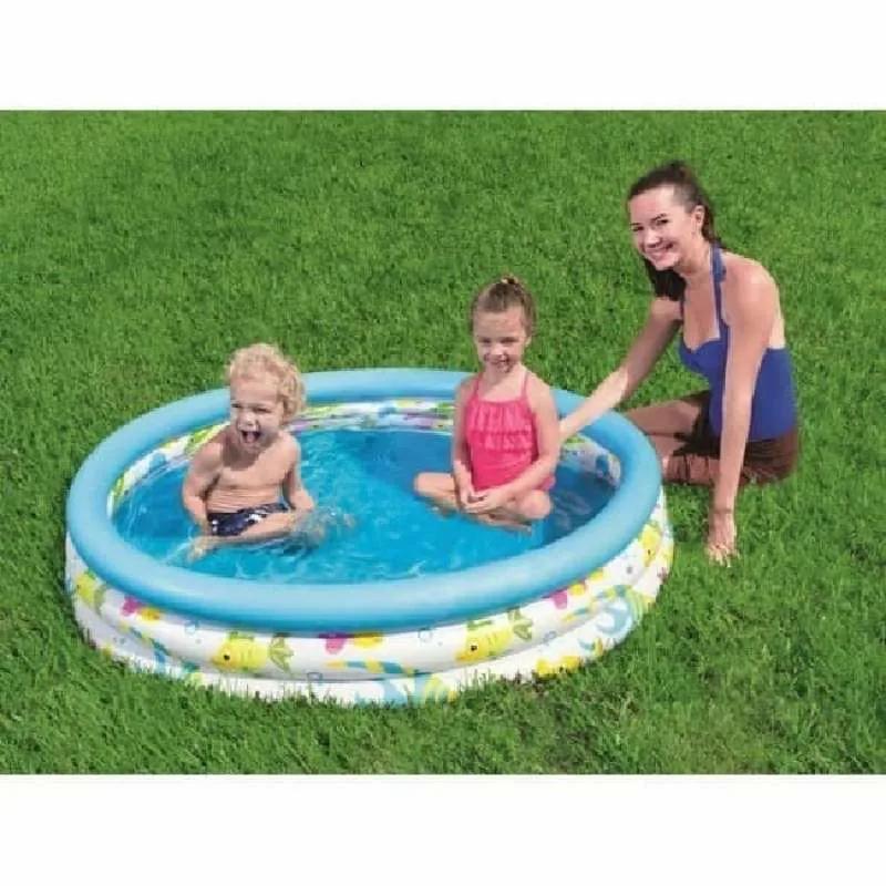 Kolam Renang Karet Anak/Bayi Murah Jumbo Besar 122cm Free Pompa 1
