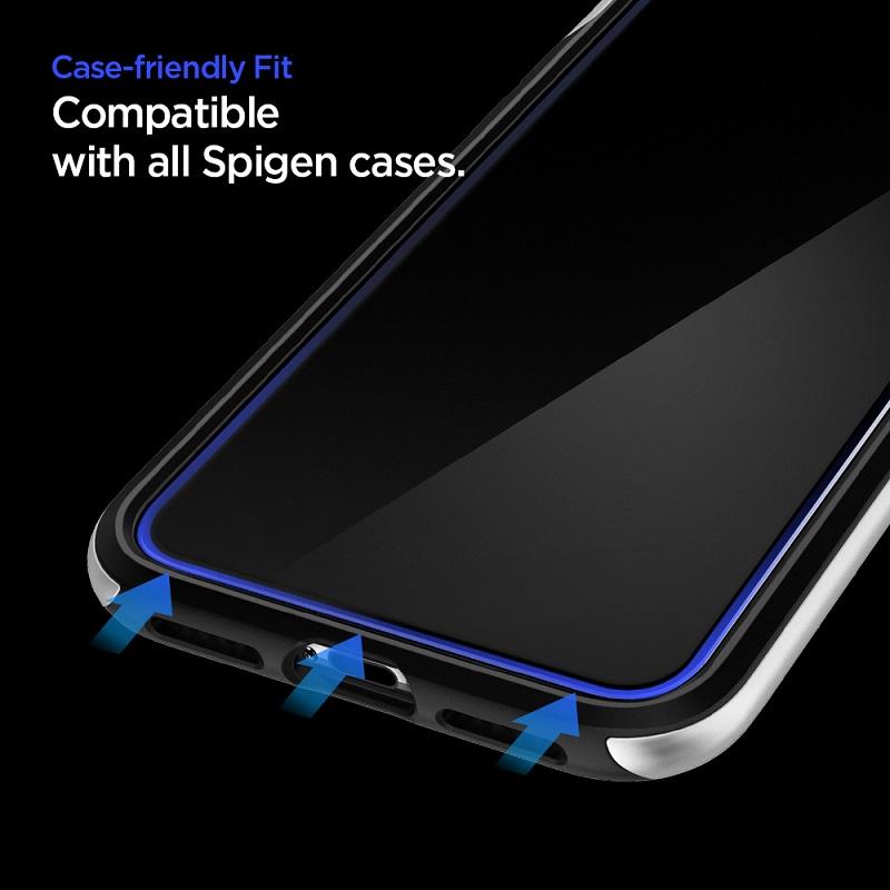 Tempered Glass iPhone 11 / Pro / Max / XS Max / XS / XR X Spigen SLIM