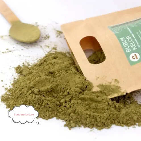 Bubuk serbuk tepung daun kelor organik alami murni moringa powder 0