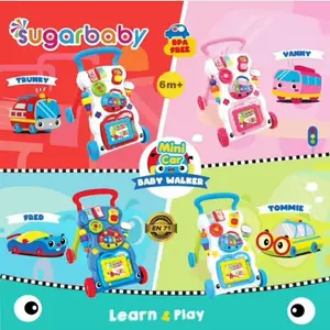 SUGARBABY MINI CAR BABY WALKER LEARN AND PLAY