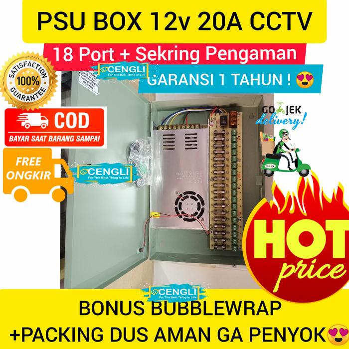 Gambar Power Supply Box 20A Best Seller - PSU BOX dari Cengli Store Kota Surabaya Tokopedia