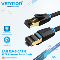Gambar Vention 10M Kabel Lan RJ45 Cat8 Cat.8 Gigabit 40Gbps SFTP Gold dari Vention Authorized Store Kota Administrasi Jakarta Barat 1 Tokopedia