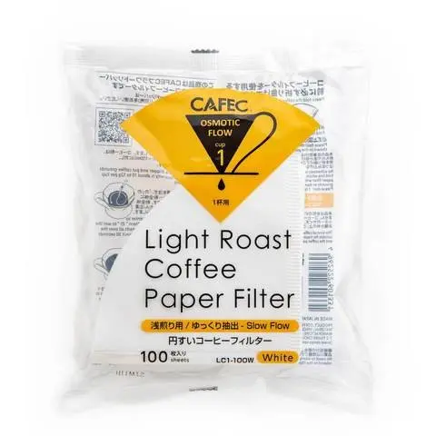 Paper Filter V60 01 Light Roast Cafec Kertas Saring Kopi Aroma Clean