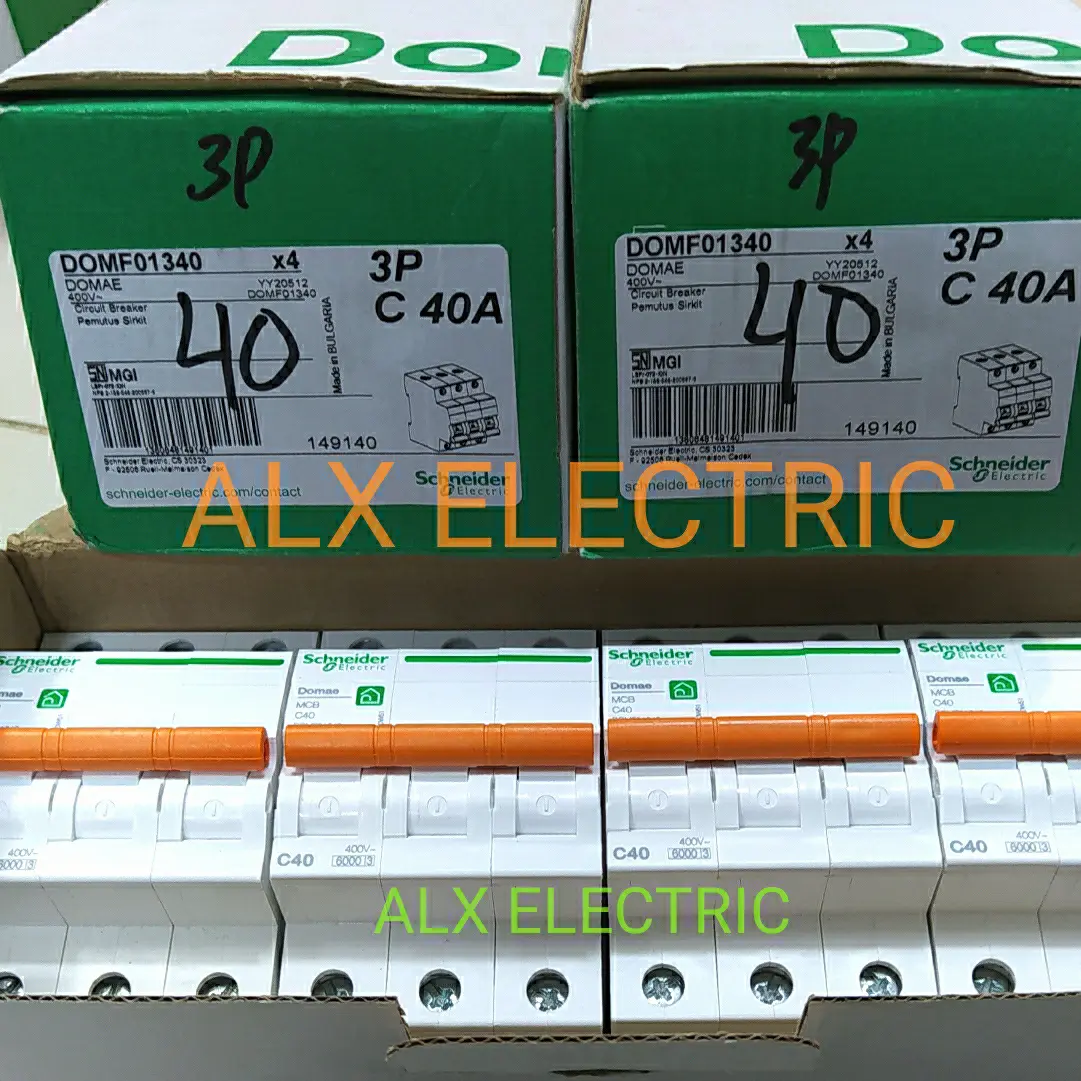 MCB SCHNEIDER DOMAE NEW 3P 40A 6KA DOMF01340