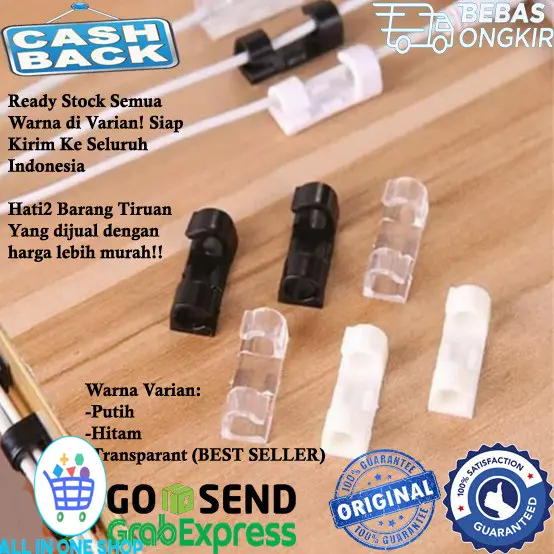 Scuvo Cable Clipper Original | Scuvo Klip Kabel Original Isi 20PCS