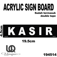 Gambar Kasir Akrilik Sign Board - Papan Label Acrylic Petunjuk Kasir dari Unique Official Store Kab. Indramayu 1 Tokopedia