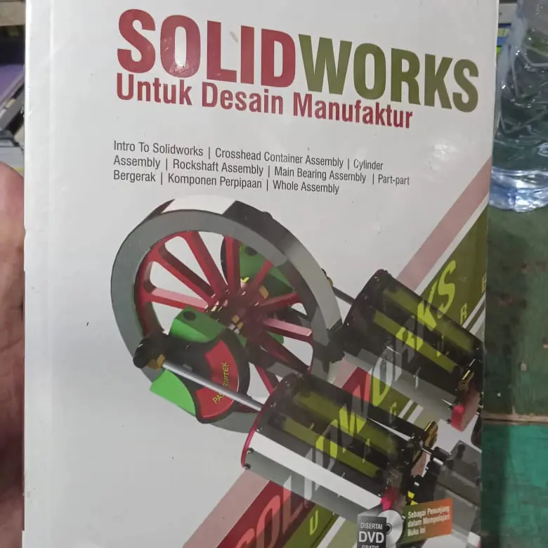 BUKU SOLIDWORKS UNTUK DESAIN MANUFAKTUR PLUS CD ORIGINAL