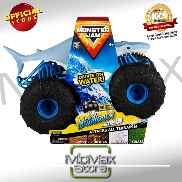 Gambar Monster Jam RC Megalodon Storm Skala 1:15 dari Micmax Official Store Kota Administrasi Jakarta Barat Tokopedia