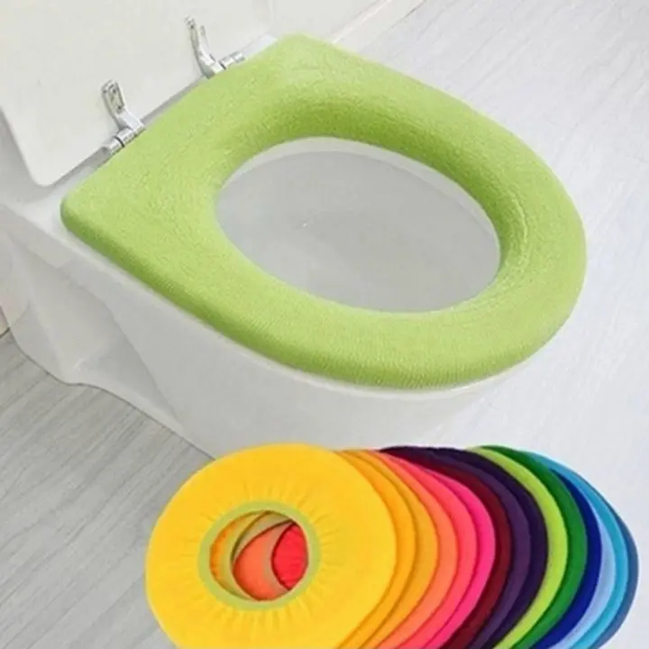Sarung Bantal Toilet Duduk Bentuk O Warna Orange Bisa Dicuci 2