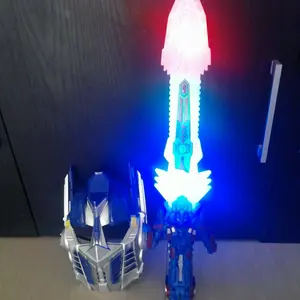 satu set mainan pedang topeng transformers optimus nyala dan suara