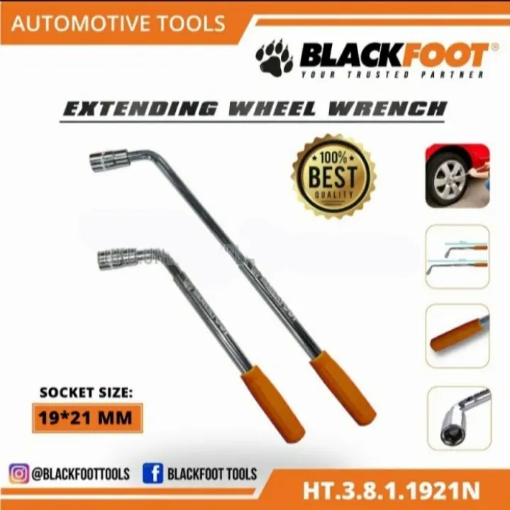 Kunci roda Telescopik BLACKFOOT / Kunci roda mobil L tarik/ telescopik
