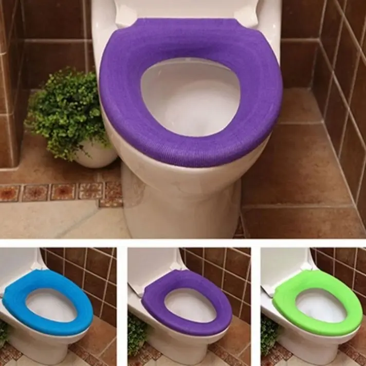 Sarung Bantal Toilet Duduk Bentuk O Warna Orange Bisa Dicuci 1