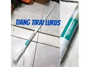 tiang tirai kamar mandi 130cm max 240cm
