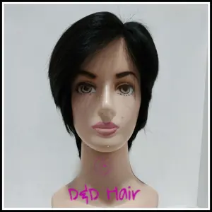 Wig pendek - Wig Wanita Asli 100% - Kualitas premium