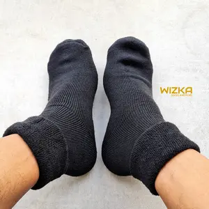 Kaos kaki Thermal tebal hangat pria untuk musim dingin winter outdoor Hitam Panjang Dewasa Wanita