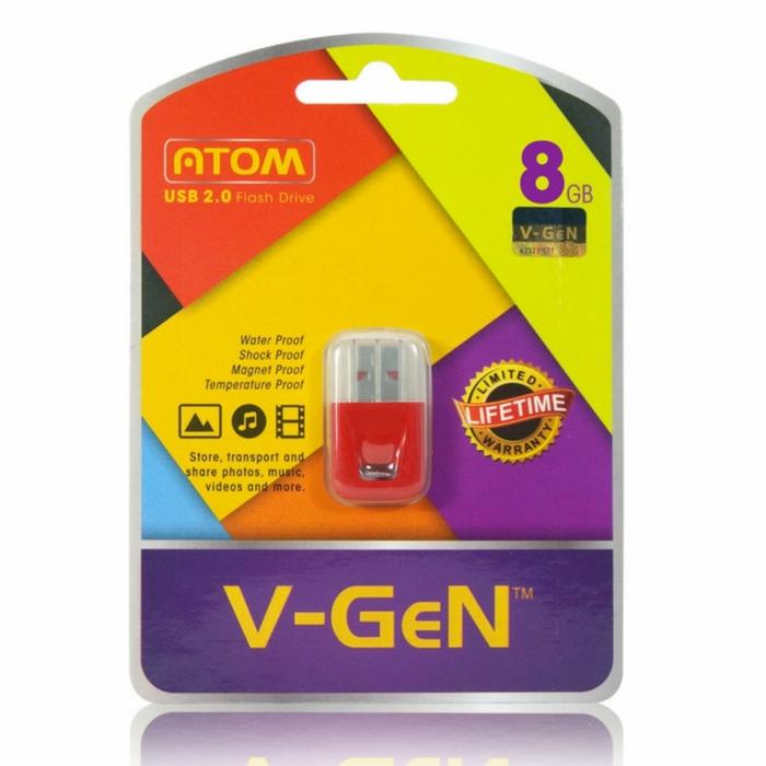 Gambar USB FlaskDisk 8GB Atom Vgen dari hsnolshop_NEW Kota Depok Tokopedia