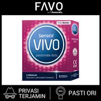 Gambar Kondom Vivo Passionate Dots isi 3 Pcs - Kondom Bergerigi Terbaik dari FAVO Official Store Kota Administrasi Jakarta Selatan 1 Tokopedia